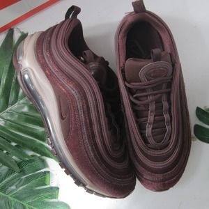 Nike Air Max 97 Red Burgundy Women's Sneakers 002884 size 7Womens/5.5 Youth